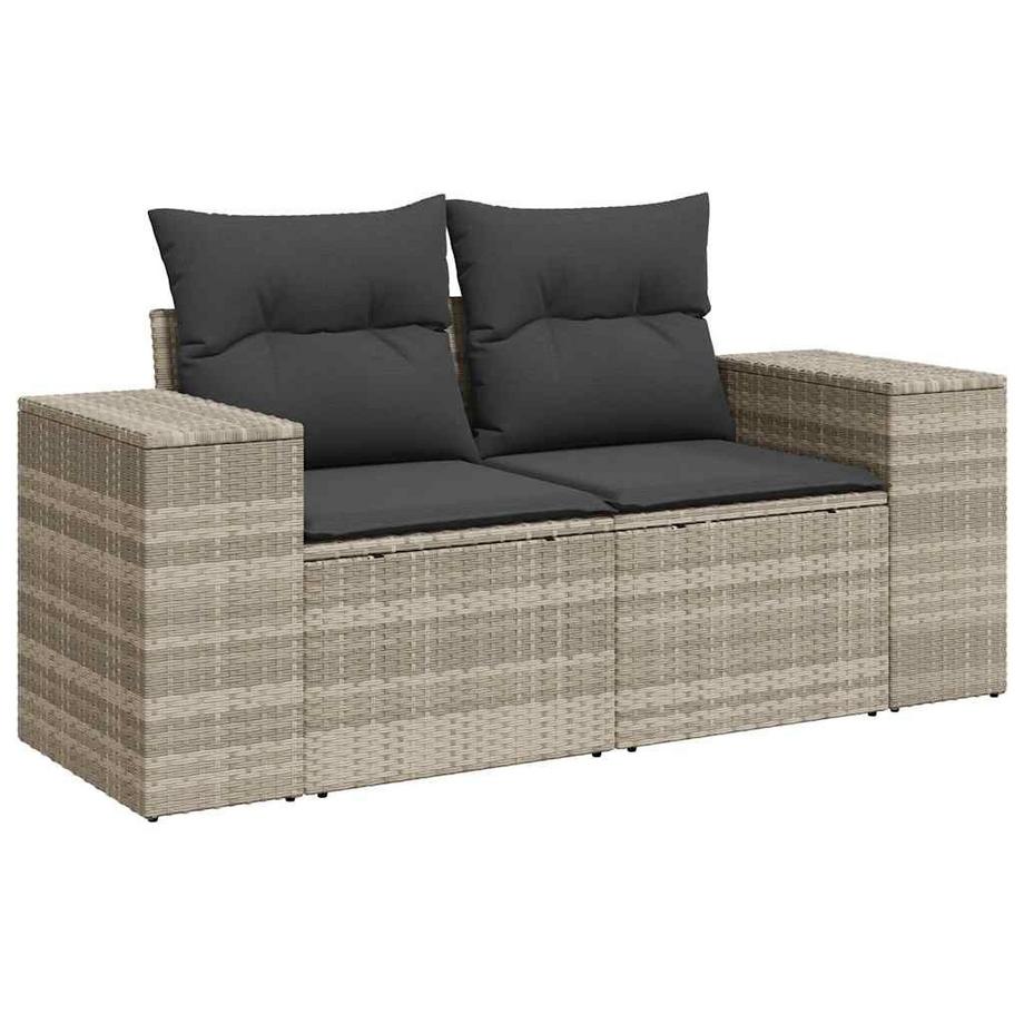 VidaXL set di divani da giardino Polirattan  