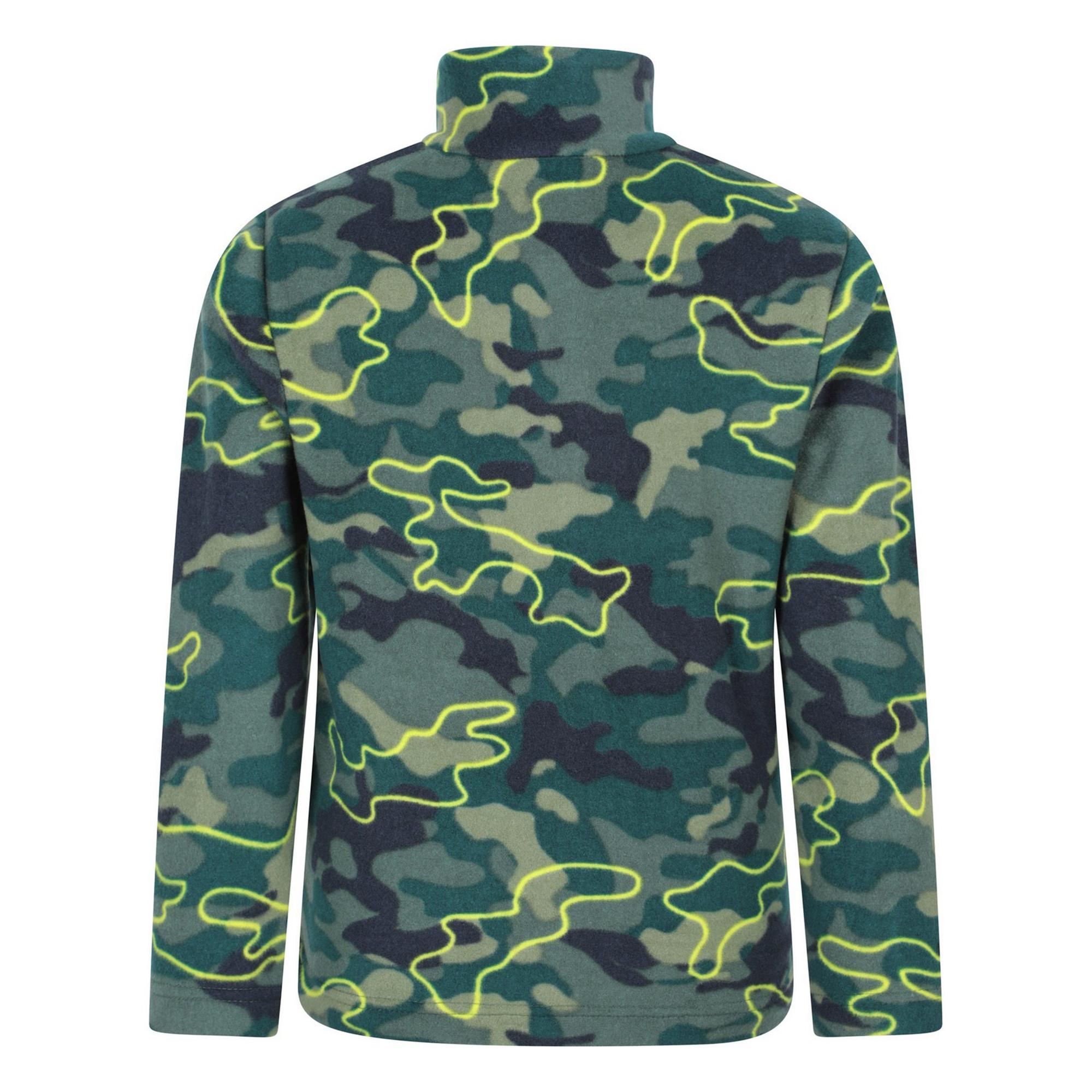 Mountain Warehouse Haut polaire Pursuit Camouflage Demi-Zip  