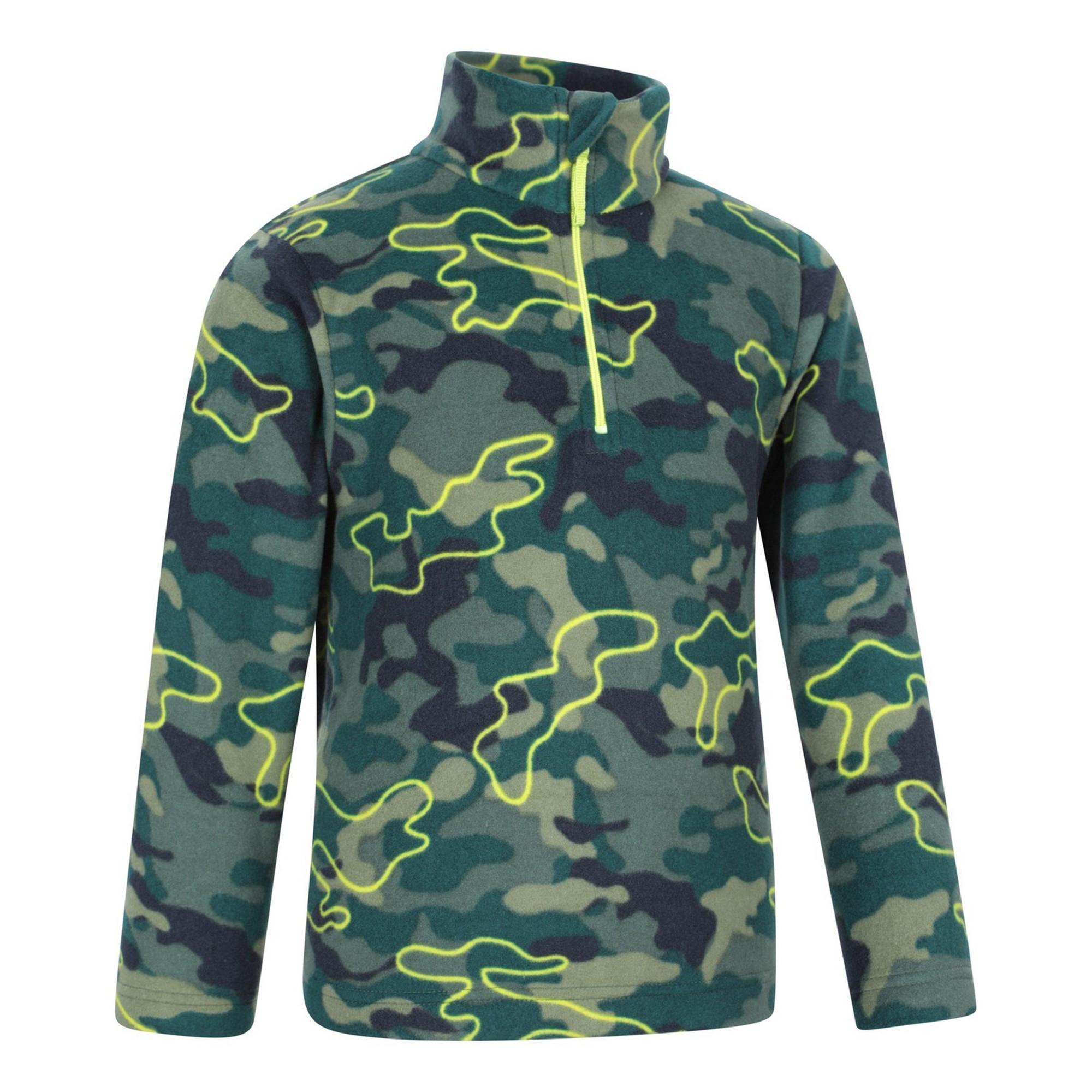 Mountain Warehouse Haut polaire Pursuit Camouflage Demi-Zip  