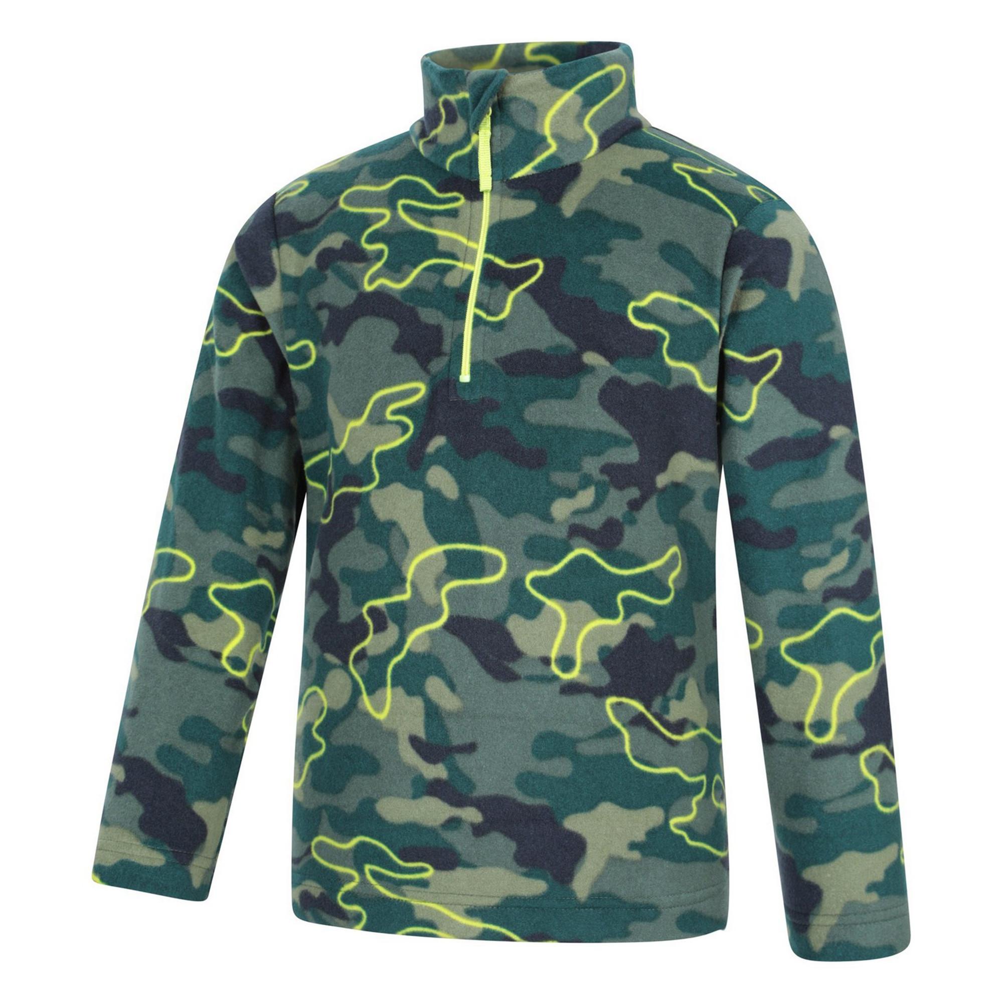 Mountain Warehouse Haut polaire Pursuit Camouflage Demi-Zip  