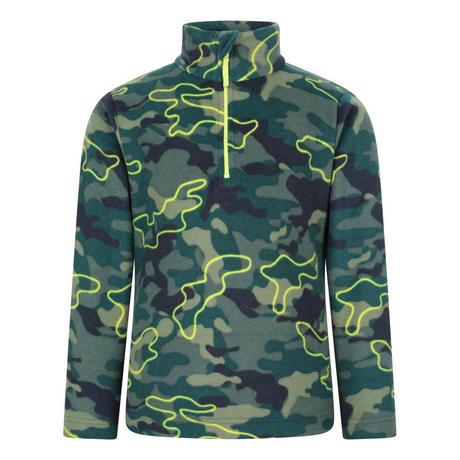 Mountain Warehouse Haut polaire Pursuit Camouflage Demi-Zip  