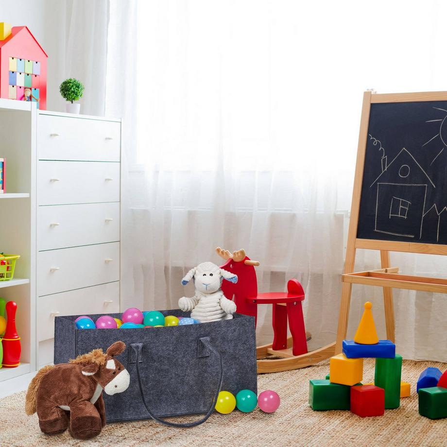 B2X set di 2 sacchi per legna da ardere in feltro  