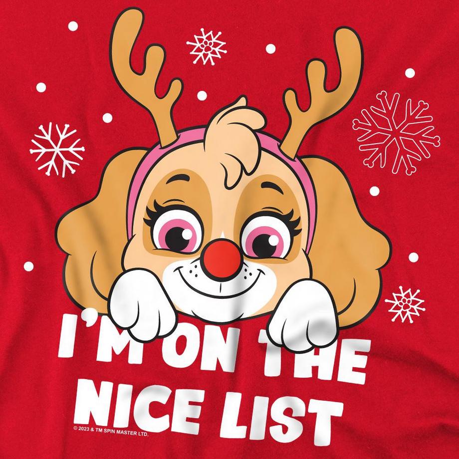 PAW PATROL Nice Christmas T-Shirt Stampata  