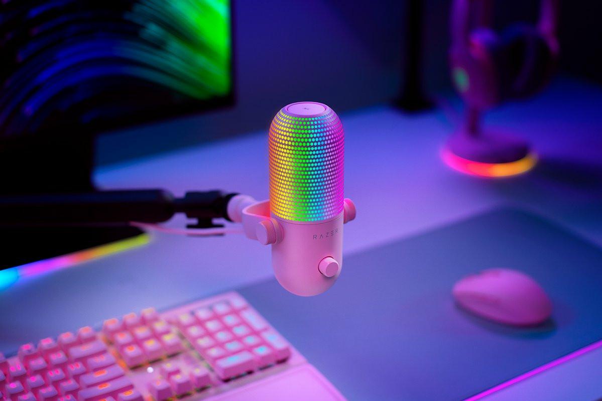 RAZER  Razer Seiren V3 Chroma Rose Microphone de PC 