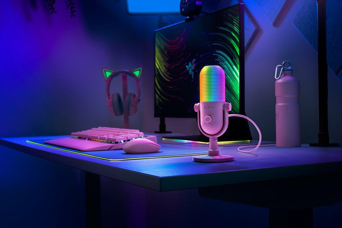 RAZER  Razer Seiren V3 Chroma Rosa Microfono per PC 