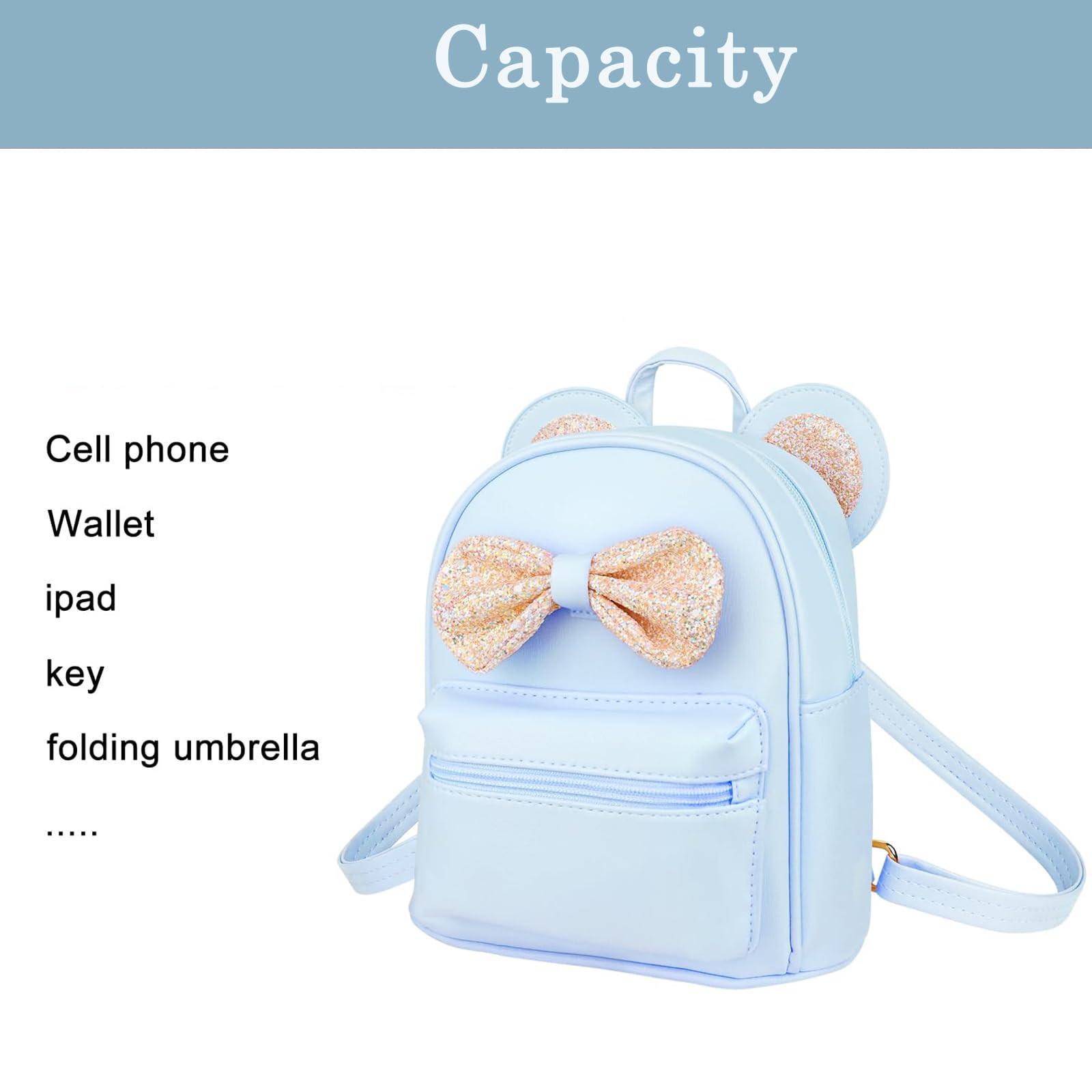 Only-bags.store Niedlicher Fliege Mini Leichter Daypack Rucksack mit Schlüsselanhänger  