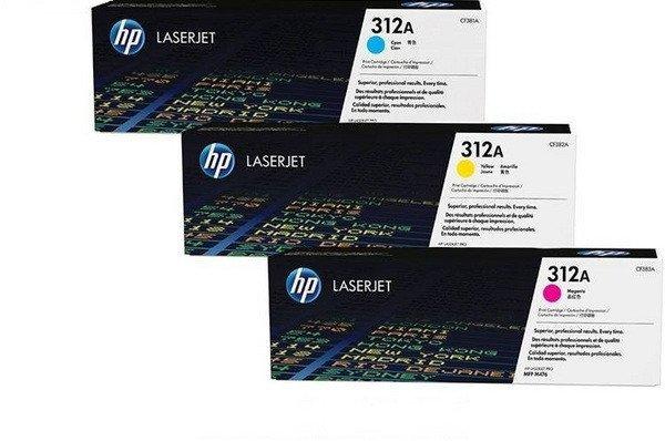 Hewlett-Packard  HP Toner Tri-Pack 312A CMY CF440AM Color LJ Pro M476 2700 S. 