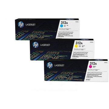 HP Toner Tri-Pack 312A CMY CF440AM Color LJ Pro M476 2700 S.