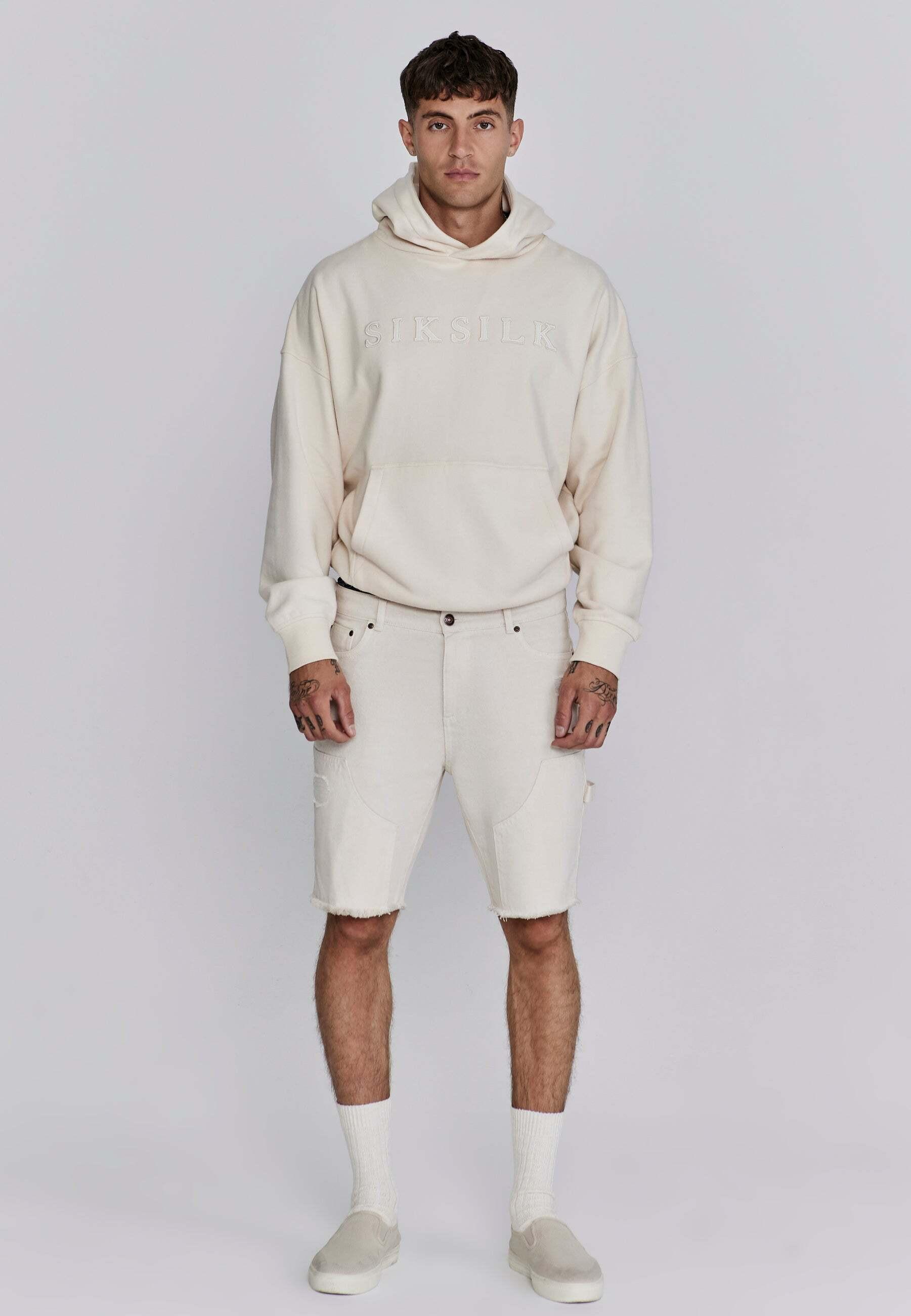 Sik Silk Applique Felpa con Cappuccio  