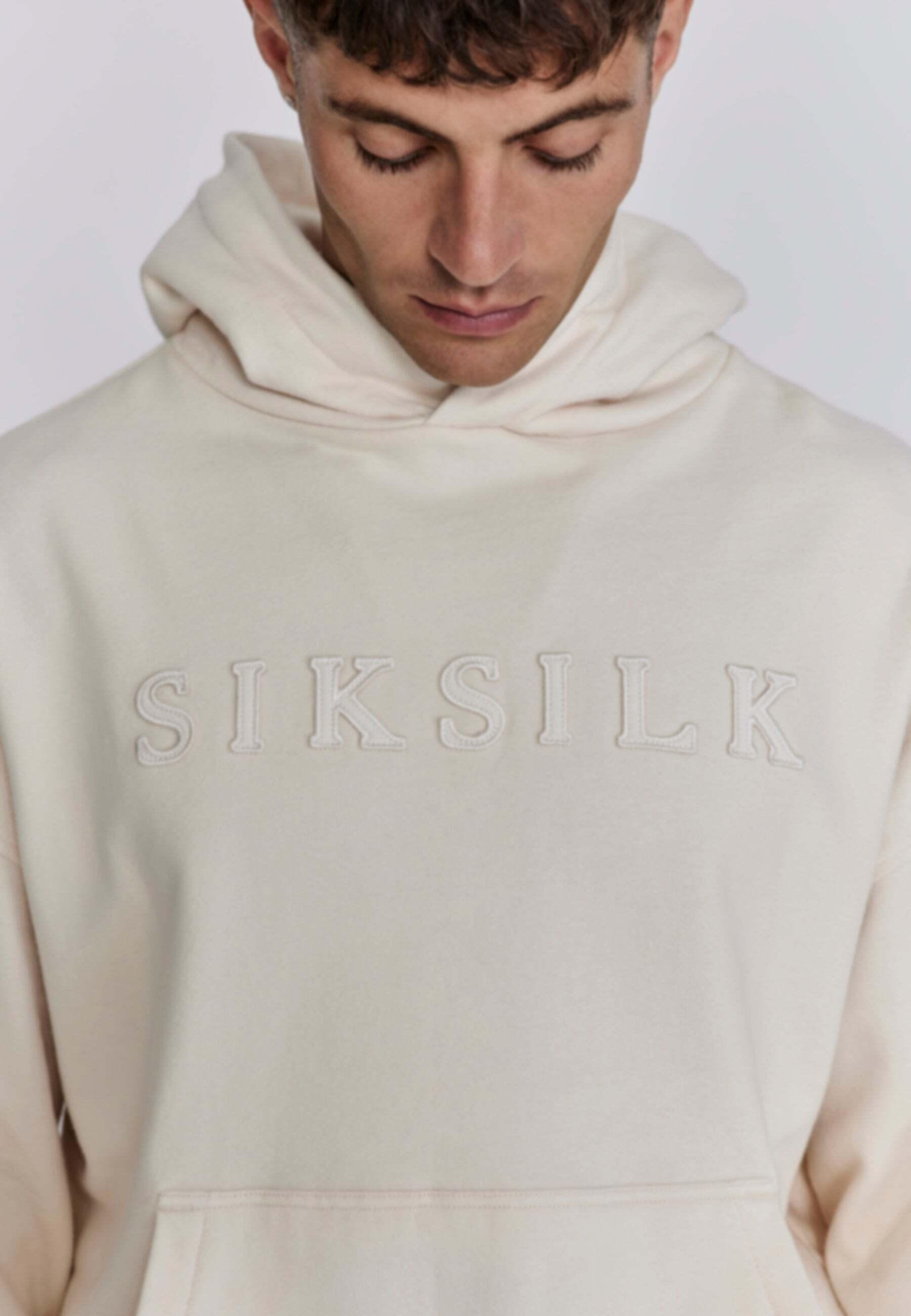 Sik Silk Applique Felpa con Cappuccio  