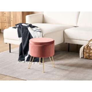 Beliani Pouf en Velours Moderne SILAS  