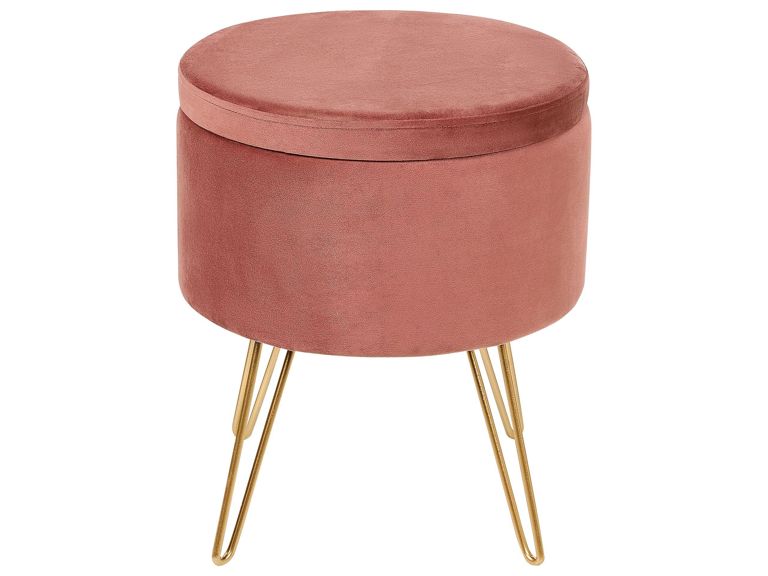 Beliani Pouf en Velours Moderne SILAS  