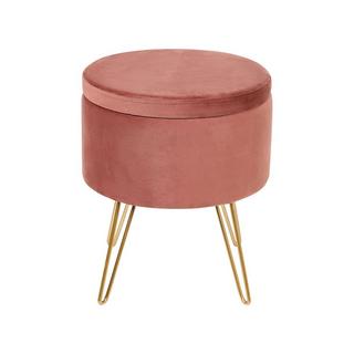 Beliani Pouf en Velours Moderne SILAS  