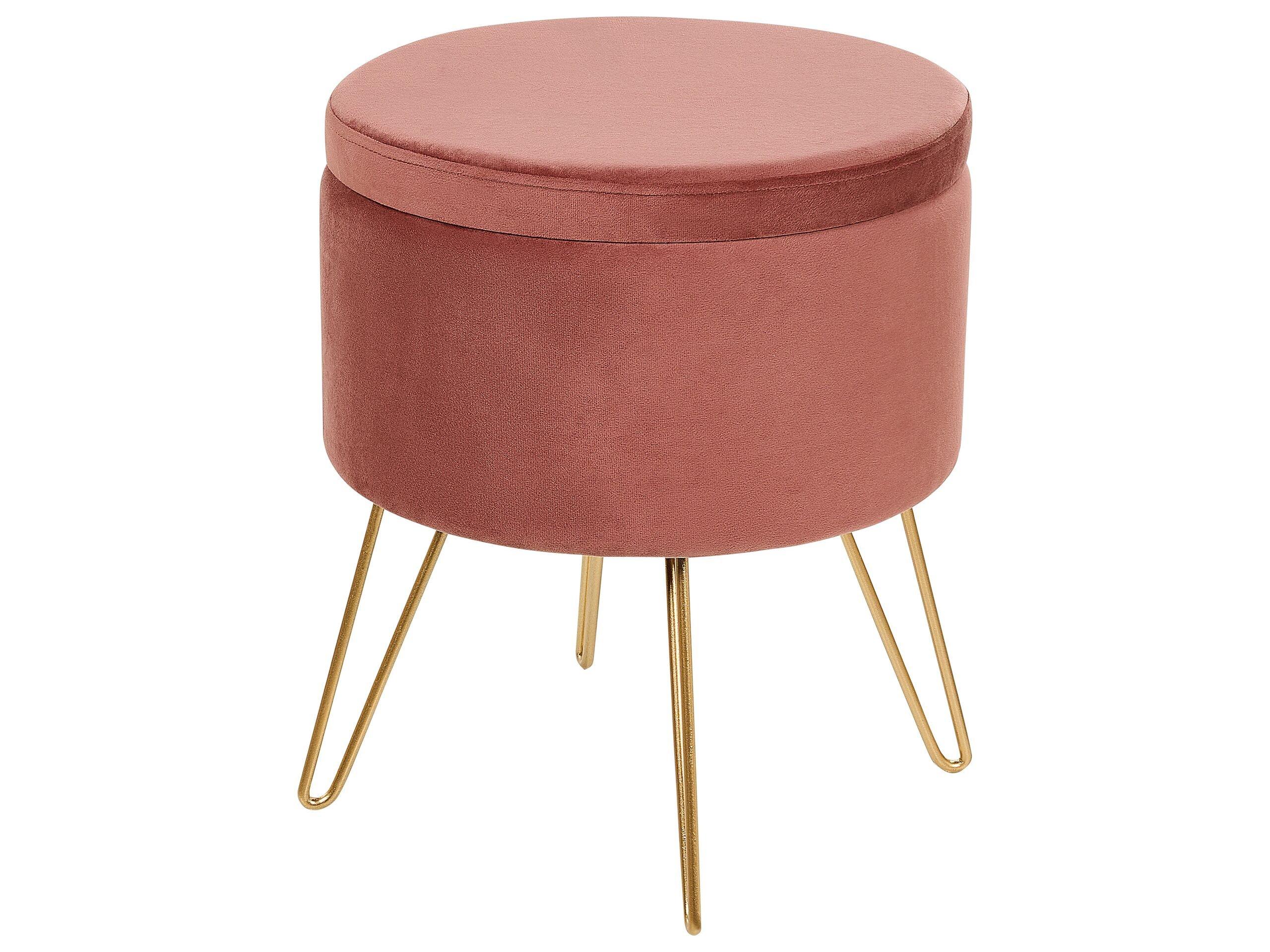 Beliani Pouf en Velours Moderne SILAS  