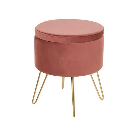 Beliani Pouf en Velours Moderne SILAS  