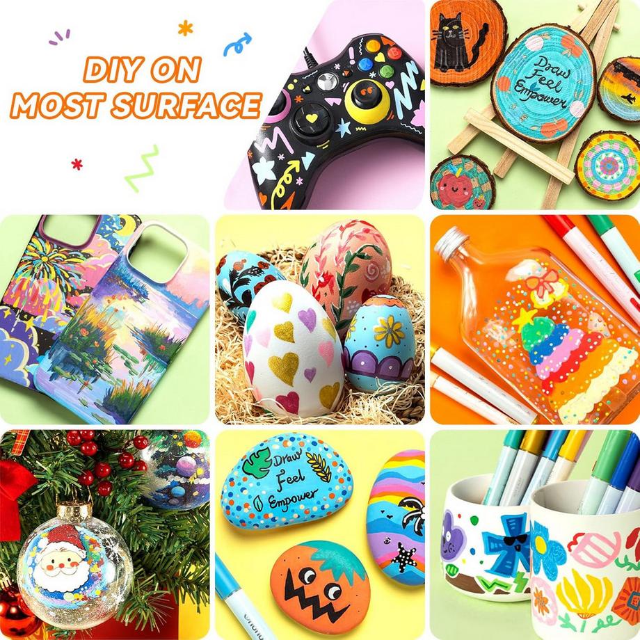 Ohuhu  Marqueurs acryliques (48 pcs) 