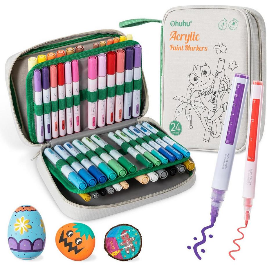 Ohuhu  Marqueurs acryliques (48 pcs) 