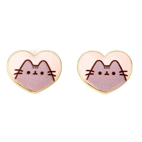 PUSHEEN  Herz Ohrringe 