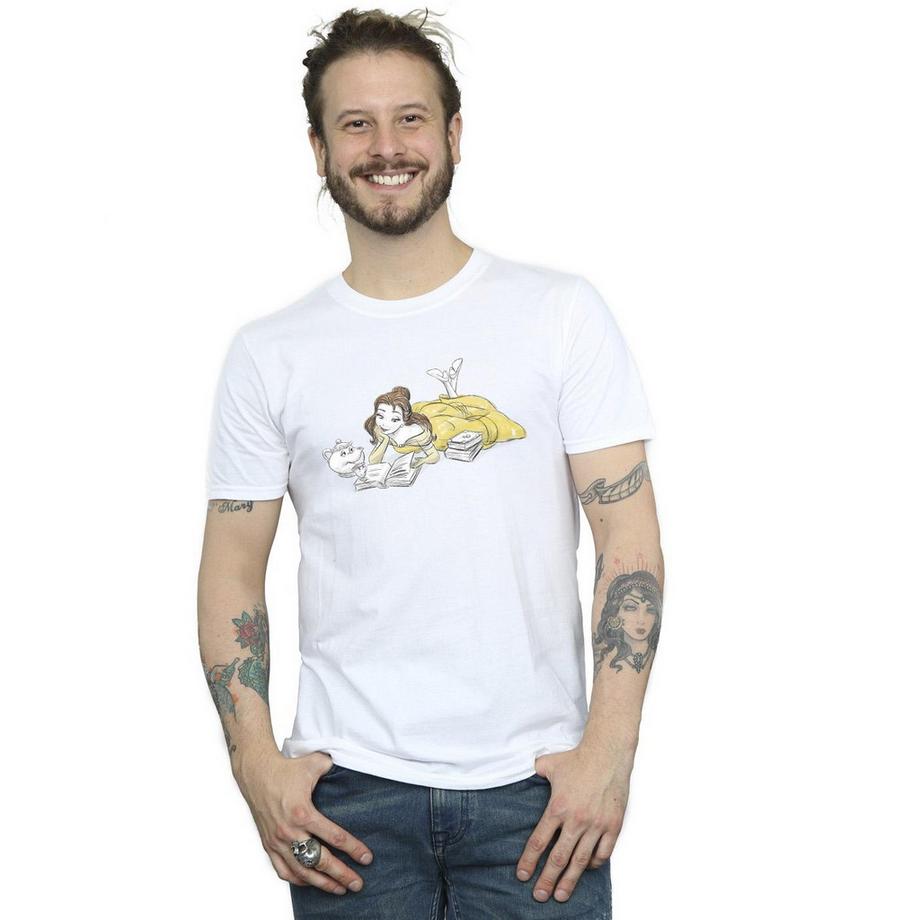 Disney Beauty And The Beast Belle Reading T-Shirt  