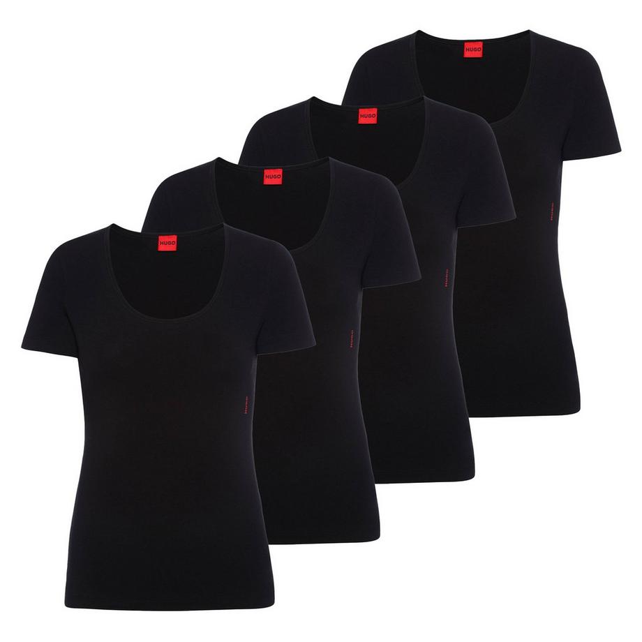 T-Shirt  4er Pack Figurbetont-T-Shirt RN