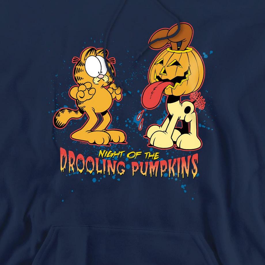 Garfield Drooling Felpa Con Cappuccio  
