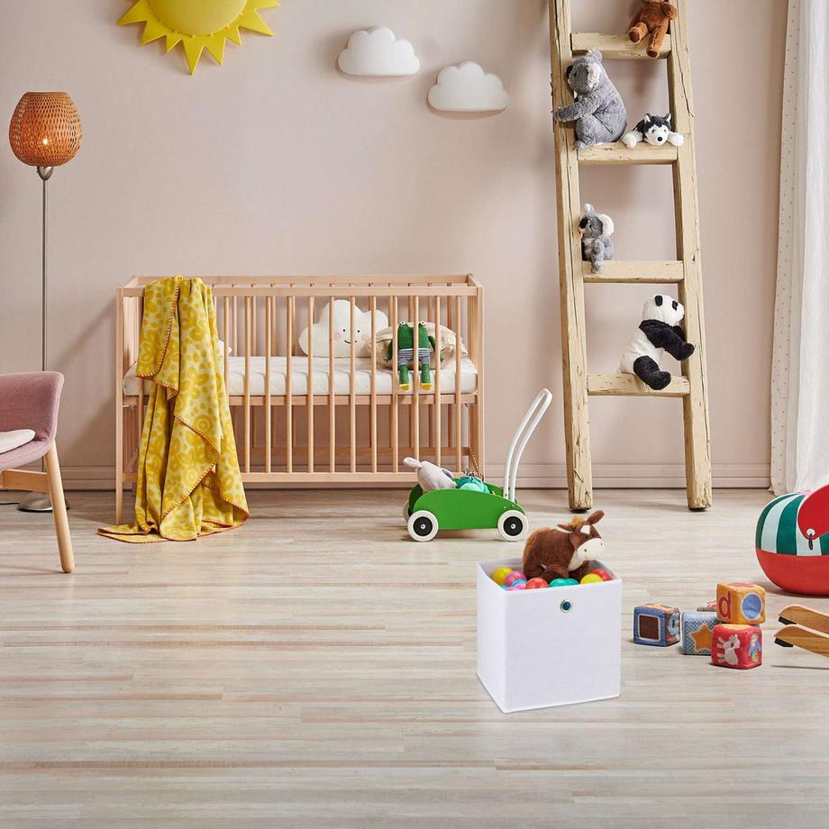 B2X Scatola portaoggetti bianca - set da 4  