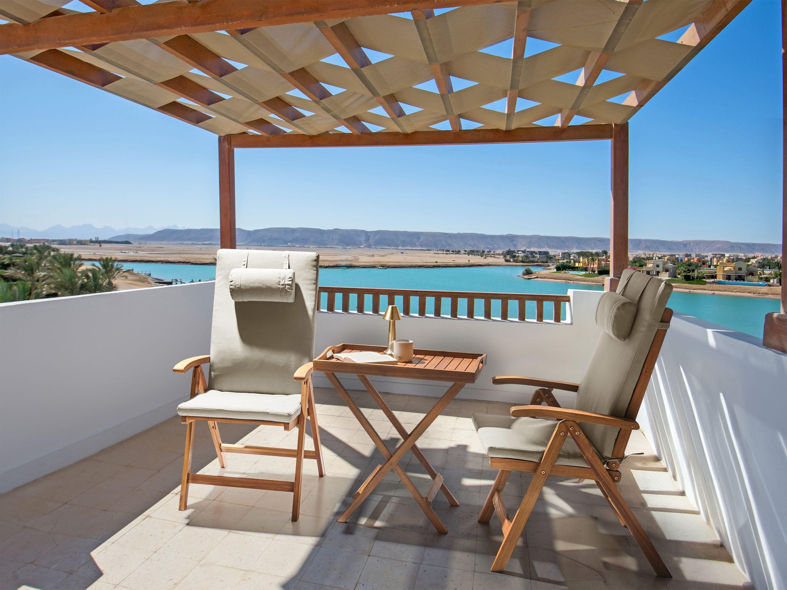 Beliani Set bistrot en Legno d'acacia Moderno JAVA PREMIUIM  