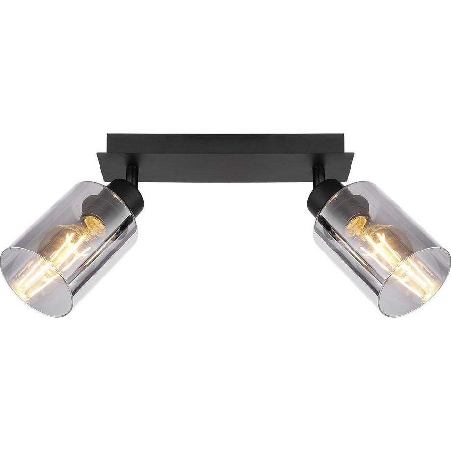 mutoni Spot Hadera métal noir mat 2xE27  