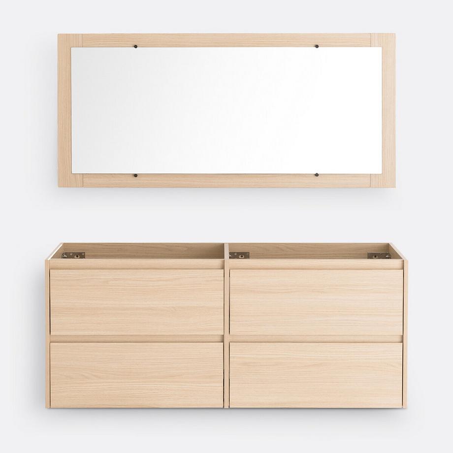 La Redoute Intérieurs Meuble sous vasque suspendu + miroir L120cm  