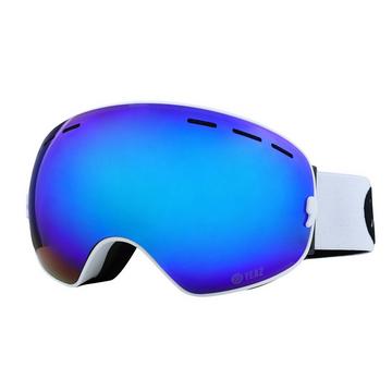 XTRM-SUMMIT Masque de ski / snowboard avec monture blanche/strap blanc/logo noir