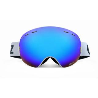 YEAZ  XTRM-SUMMIT Ski- Snowboardbrille mit Rahmen blau/schwarz verspiegelt 