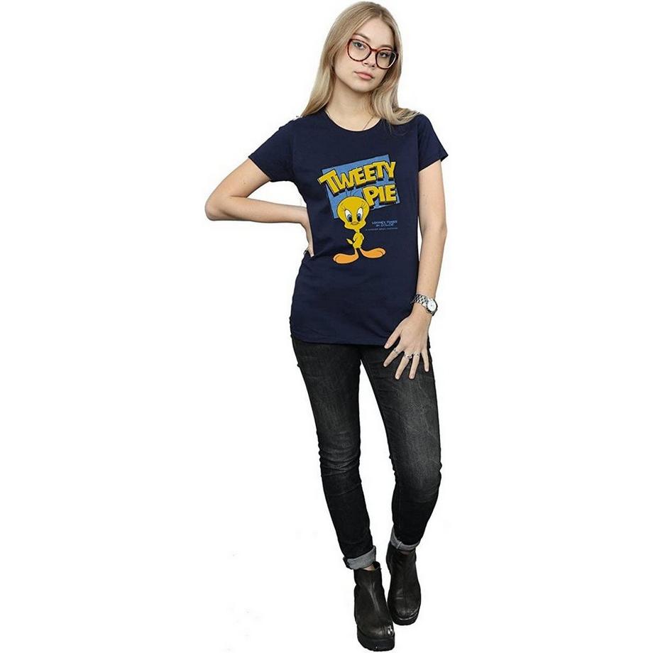 LOONEY TUNES Tweety bedrucktes Kurzarm T-Shirt  