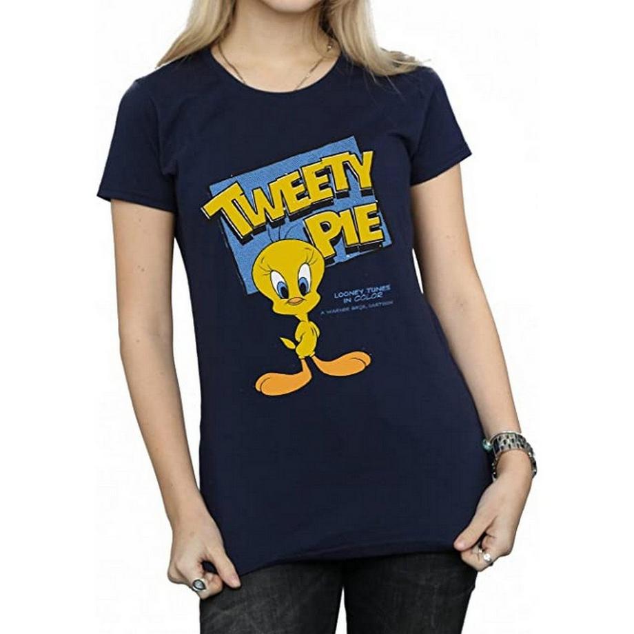 LOONEY TUNES Tweety bedrucktes Kurzarm T-Shirt  
