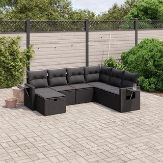 VidaXL set divano da giardino Polirattan  