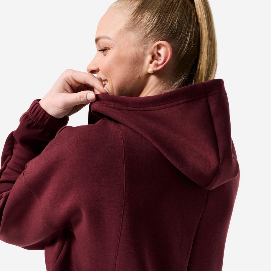 DOMYOS Giacca basica con cappuccio e zip  