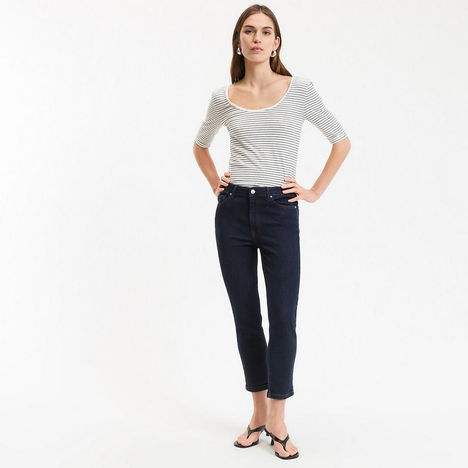 La Redoute Collections Slim Fit Cropped Jeans  