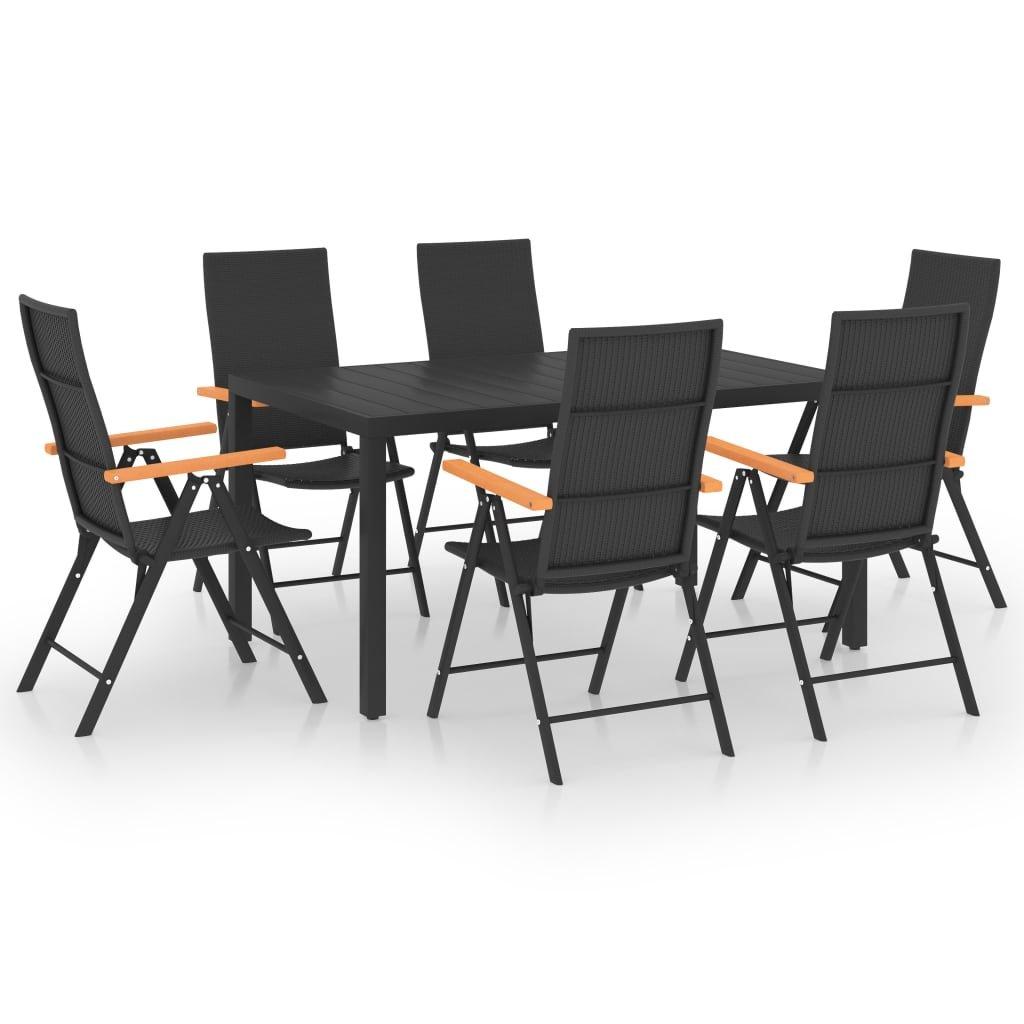 VidaXL set da pranzo Polirattan  