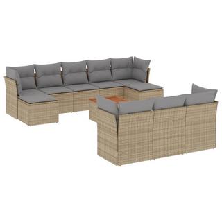 VidaXL set divano da giardino Polirattan  