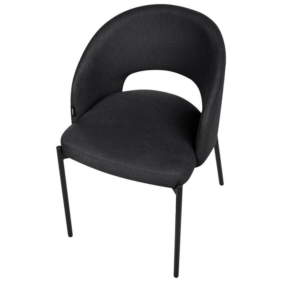 Beliani Set di 2 sedie da pranzo en Tessuto  PENNY  