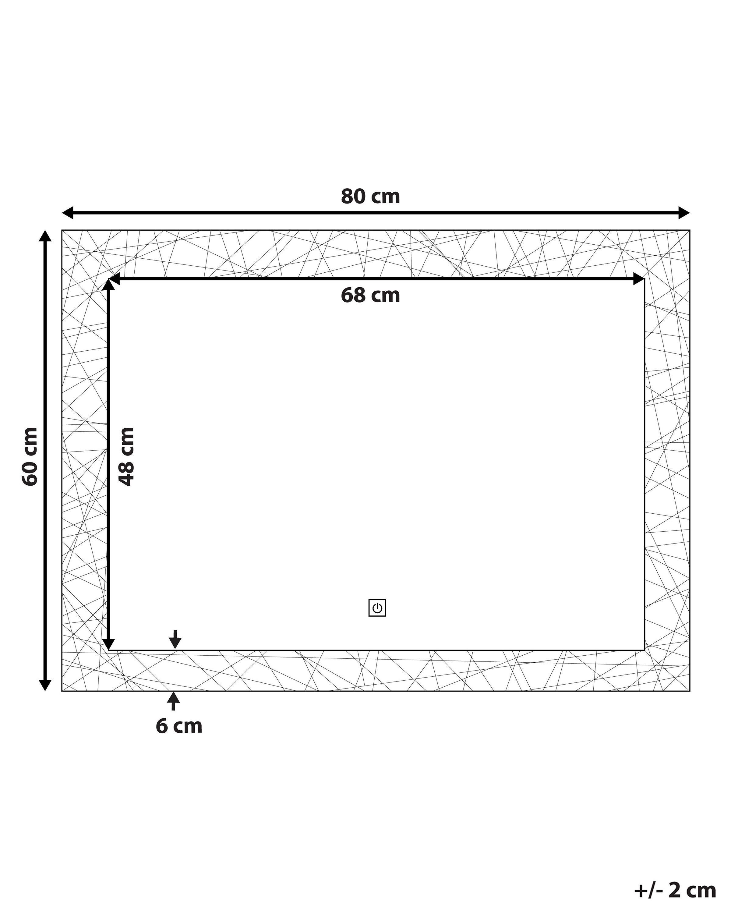 Beliani Miroir en Verre Moderne NEXON  