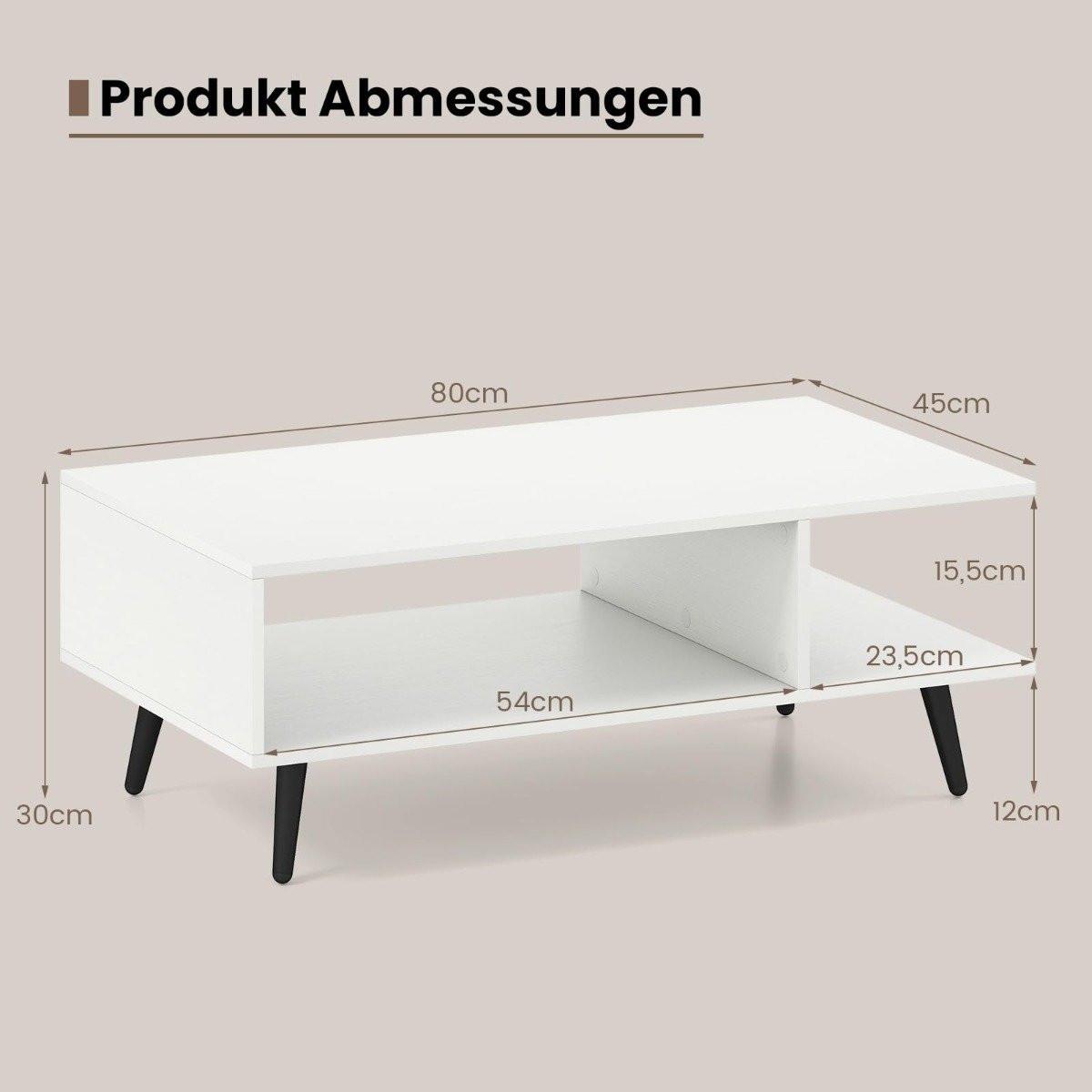 Northix Couchtisch mit Stauraum  