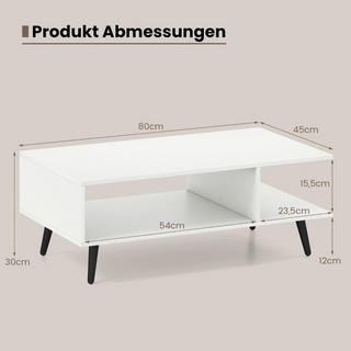 Northix Couchtisch mit Stauraum  