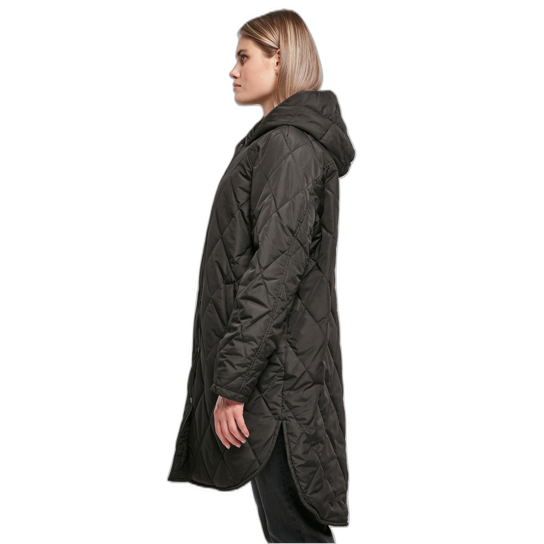 URBAN CLASSICS  Parka à capuche femme  Oversized Diamond Quilted GT 