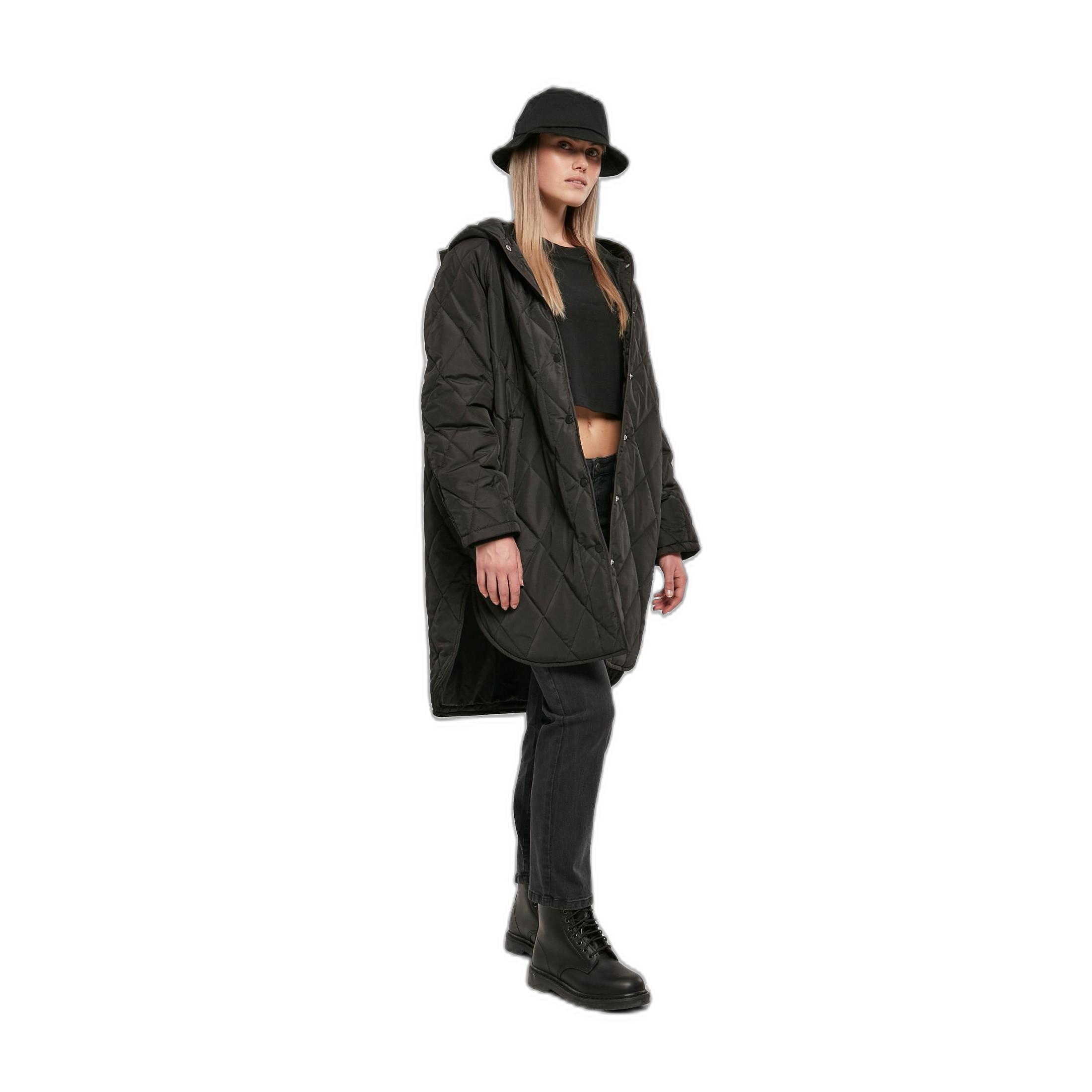 URBAN CLASSICS  Parka à capuche femme  Oversized Diamond Quilted GT 