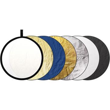 Dörr 372602 riflettore per studio fotografico Rotondo Nero, Blu, Oro, Argento, Bianco, Giallo