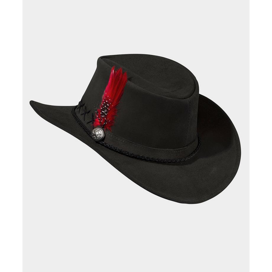 Joe Browns Bestickter Leder Fedora  