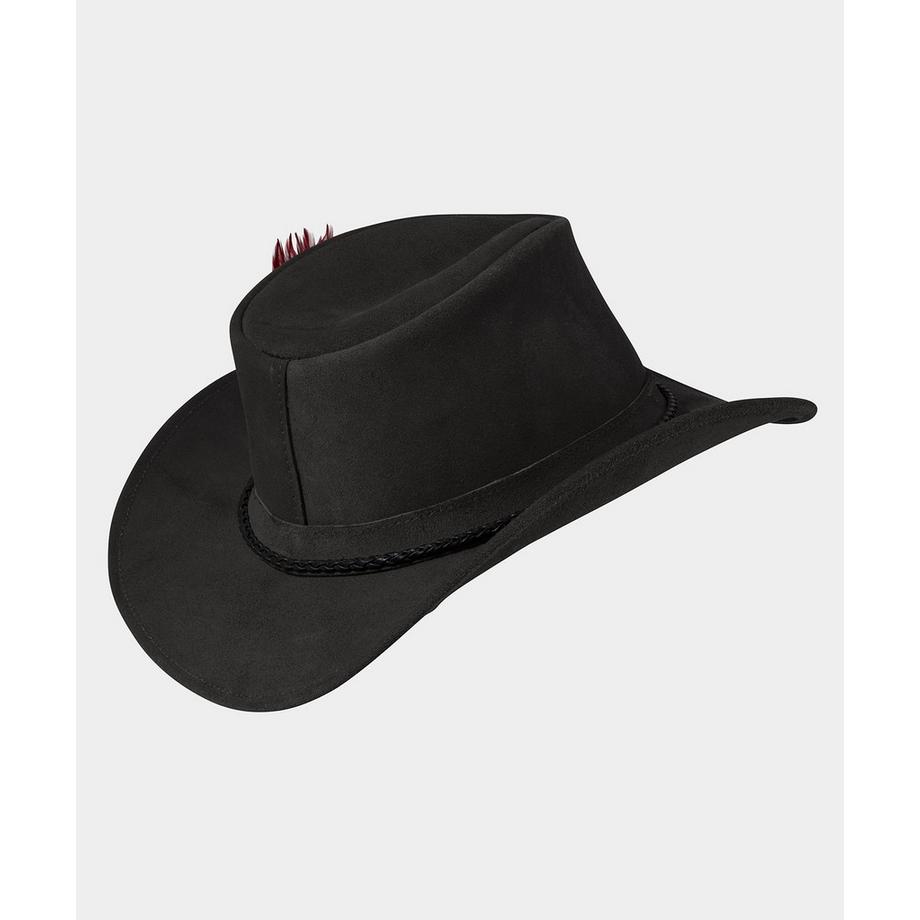 Joe Browns Bestickter Leder Fedora  