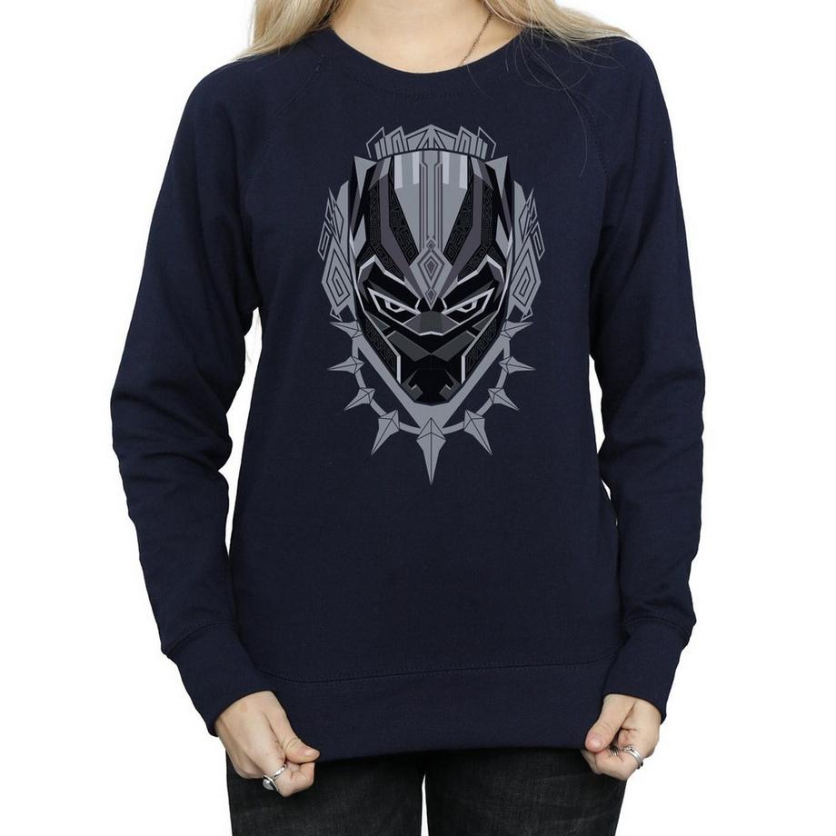 MARVEL Black Panther Mask Graphic Print Sweatshirt  