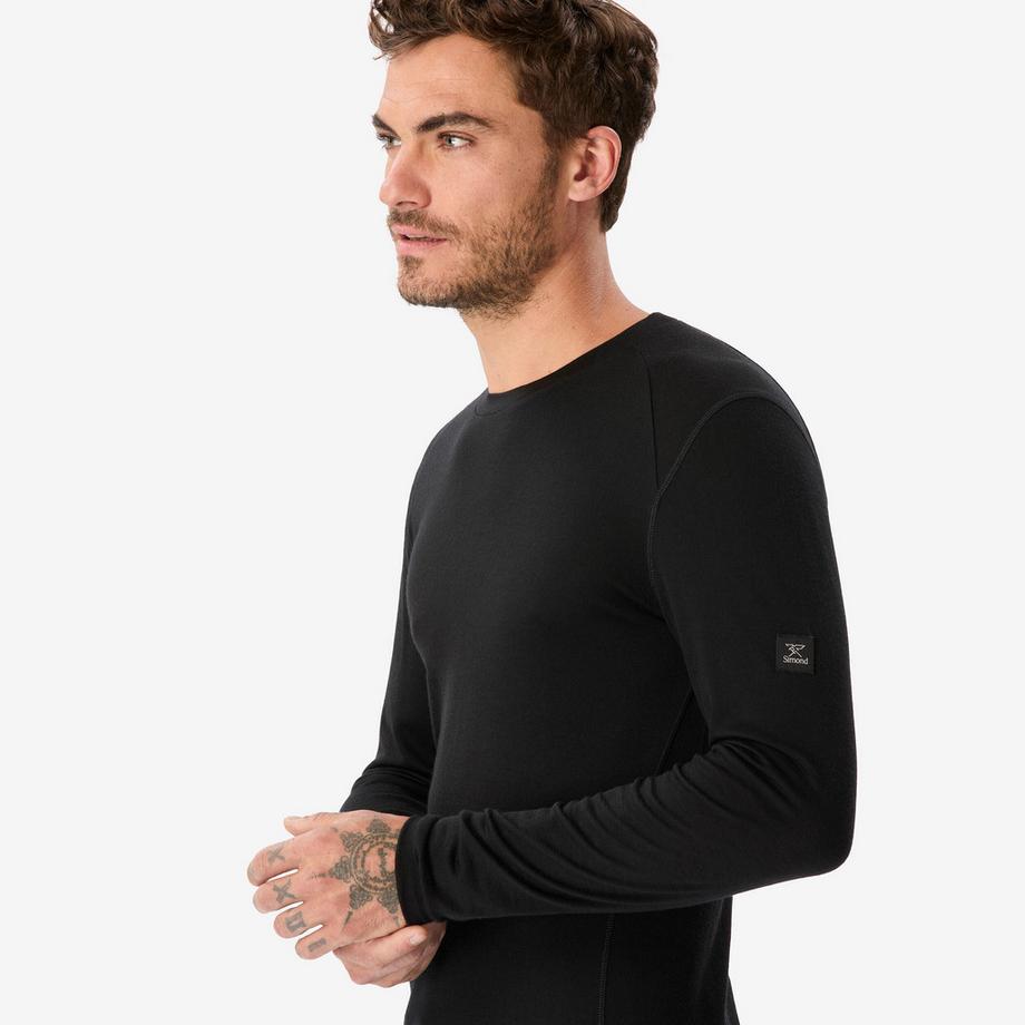 SIMOND  T-shirt a maniche lunghe in lana merino 