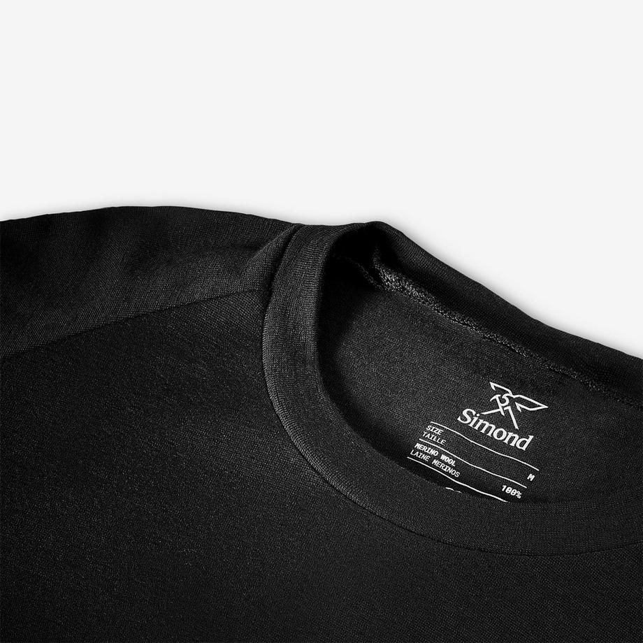 SIMOND  T-shirt a maniche lunghe in lana merino 